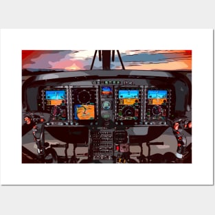 Aviation cockpit Posters and Art